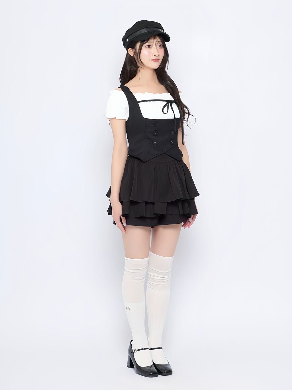 BUBBLES バブルス　コケットベスト　ブラウス BUBBLES】コケットベストブラウス | sparkling mall online store