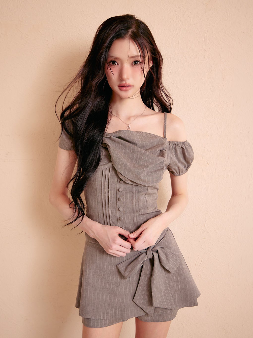 BUBBLES】リボンオフショルトップス | sparkling mall online store