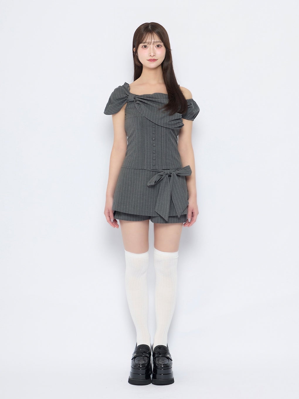 BUBBLES】リボンオフショルトップス | sparkling mall online store