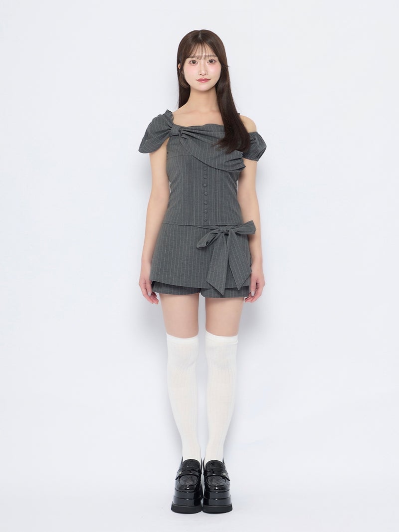 BUBBLES】リボンオフショルトップス | sparkling mall online store