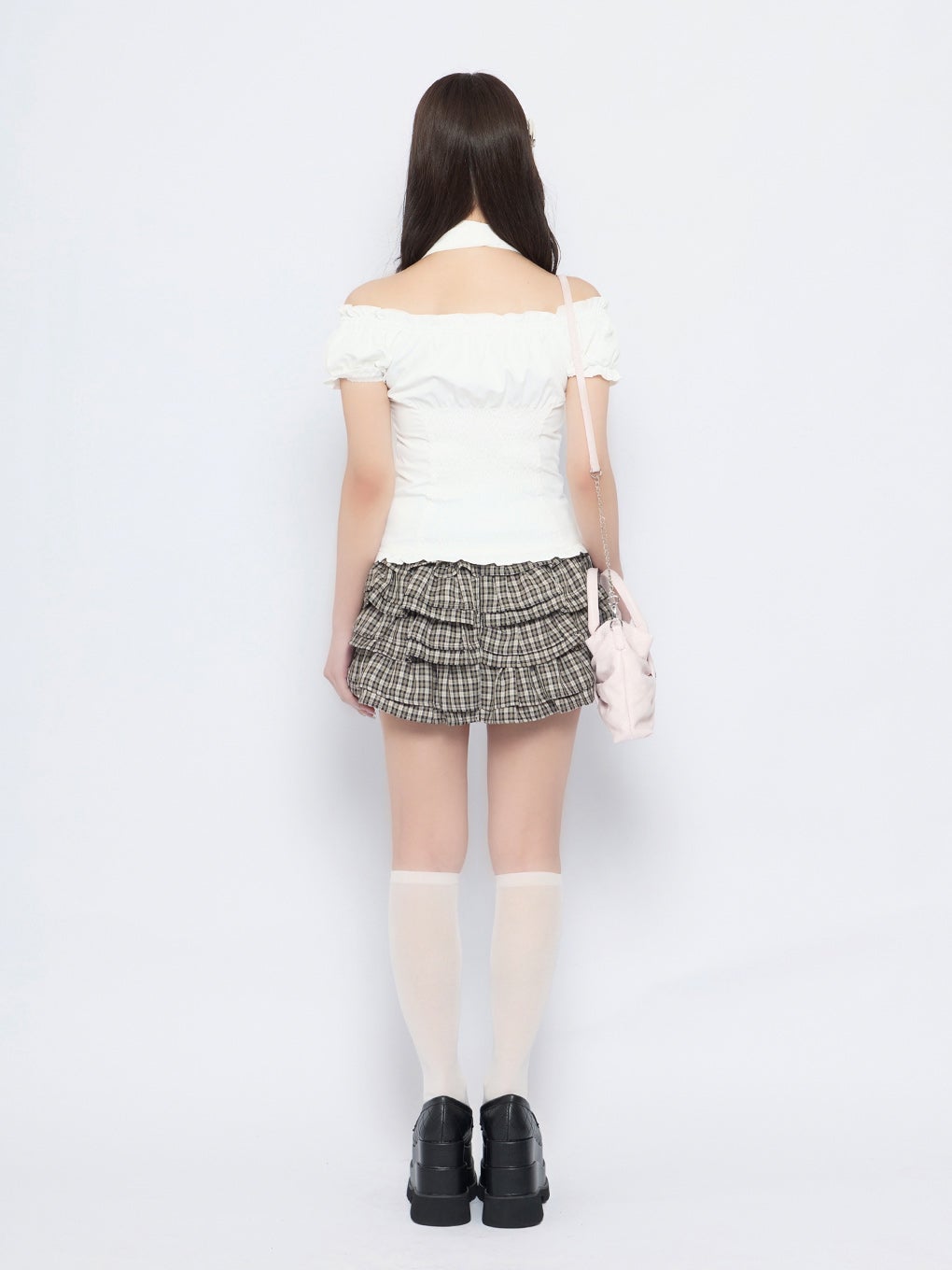 【BUBBLES】リボンキルティングショルダーバッグ