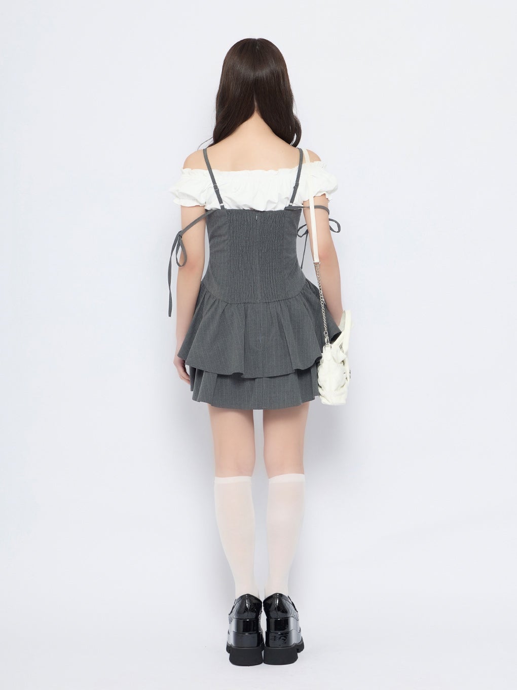 【BUBBLES】リボンキルティングショルダーバッグ