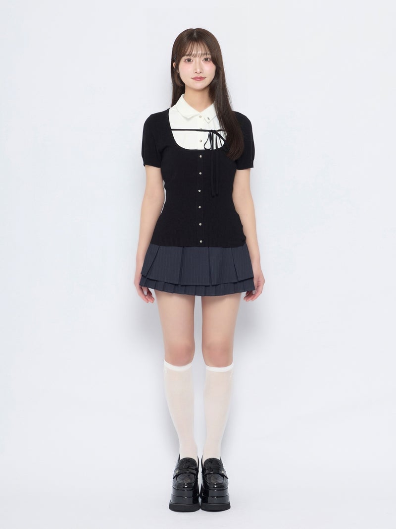 BUBBLES】スクールガーリーリボントップス | sparkling mall online store