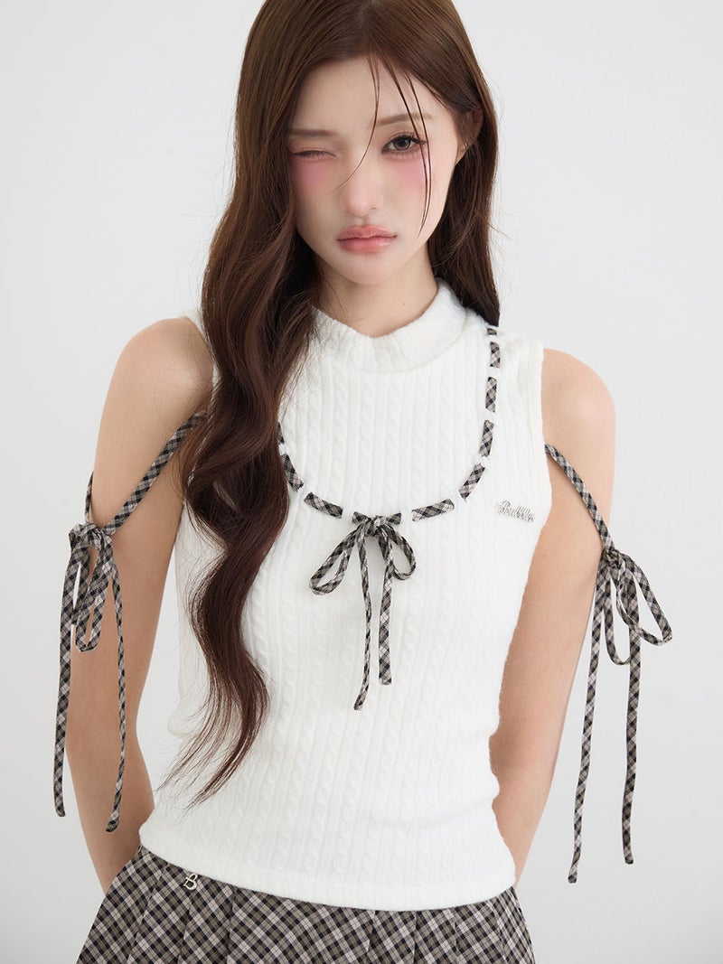 BUBBLES】チェックリボントップス | sparkling mall online store
