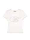【BUBBLES】パールビジューロゴTEE