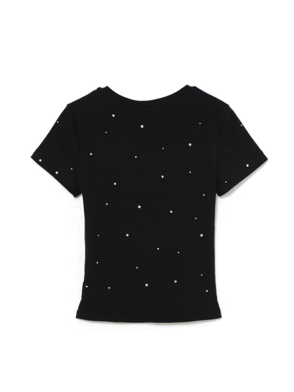 【BUBBLES】パールビジューロゴTEE